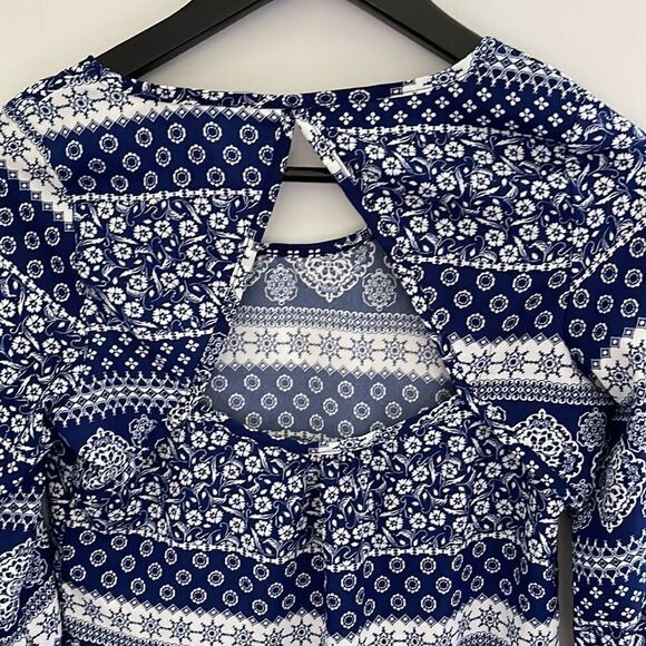 Rue 21 Mini Dress. Blue and White. XS‎ - Picture 5 of 7